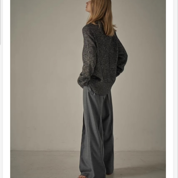 FACADE PATTERN gray wool pants, Sz M L, NWOT - Picture 2 of 4